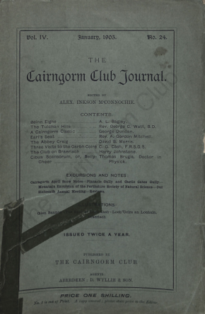 The Cairngorm Club Journal No 24 cover
